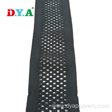 Polyester Elastic Mesh Tape Knitted Webbing For Garment